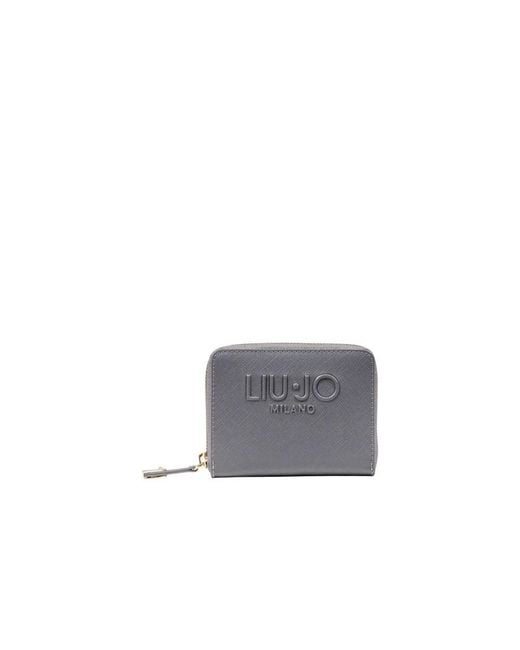 Liu Jo Gray Polyethylene Wallet