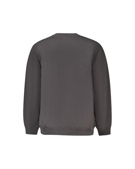 Vans Gray Black Cotton Men's Sweatshirt for men
