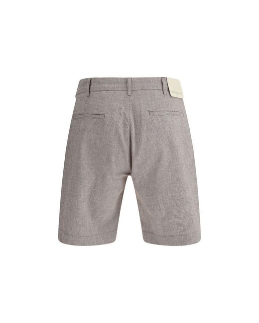 Brooksfield Gray Linen Short for men