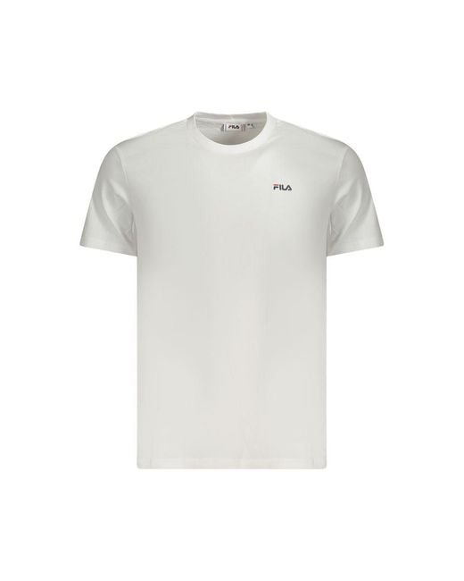 Fila White Tshirt Short Sleeves for men