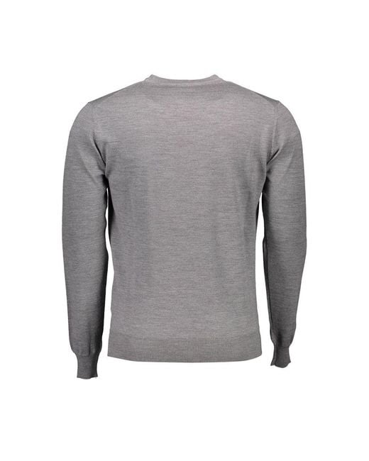 Harmont & Blaine Gray Wool Sweater for men