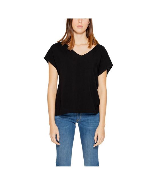 Jacqueline De Yong Black Viscose Tops & T
