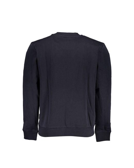 Napapijri Blue Cotton Sweater for men
