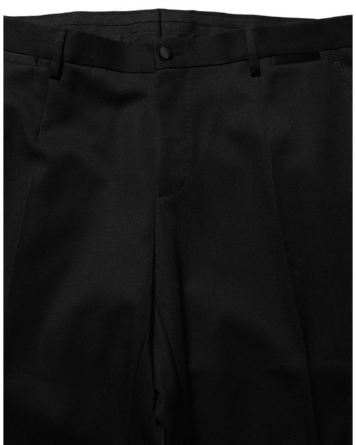 Dolce & Gabbana Black Crystal Embellished 2 Piece Suit for men