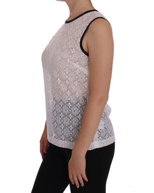 Dolce & Gabbana Gray Elegant Nylon Tank Top