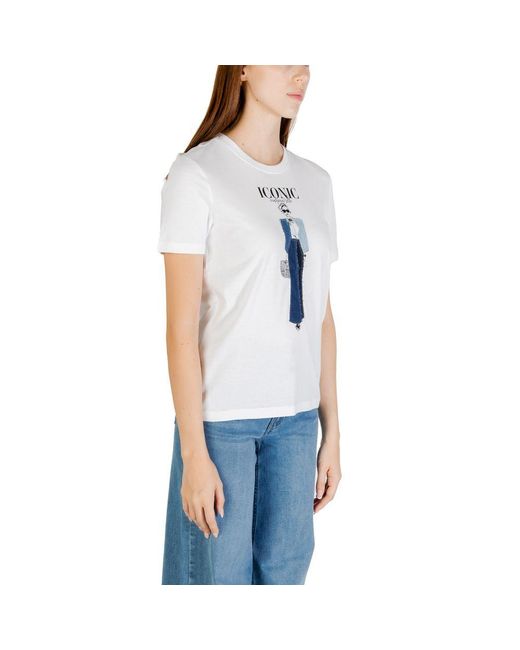 ONLY Blue Organic Cotton T-Shirt