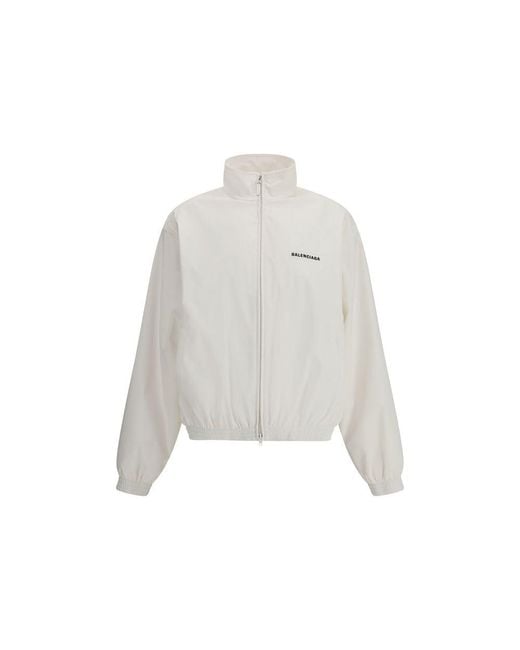 Balenciaga White Windbreaker Jacket