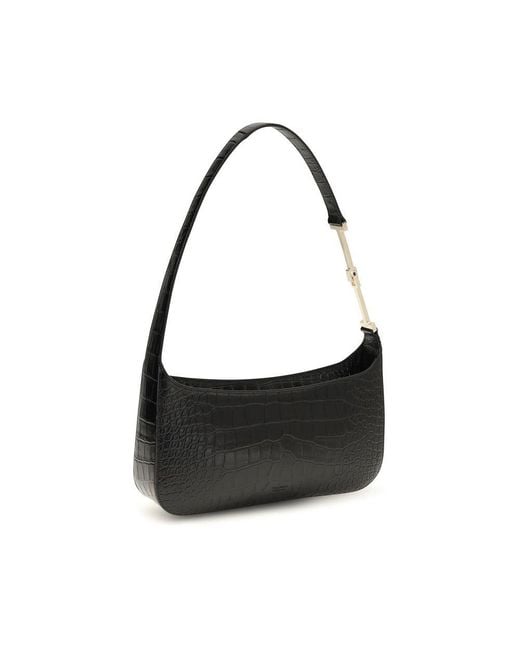 Tom Ford Black Calf Leather Bos Taurus Shoulder Bag
