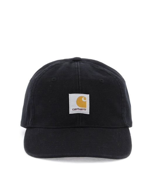Carhartt Black Icon Baseball Cap With Patch Logo for men