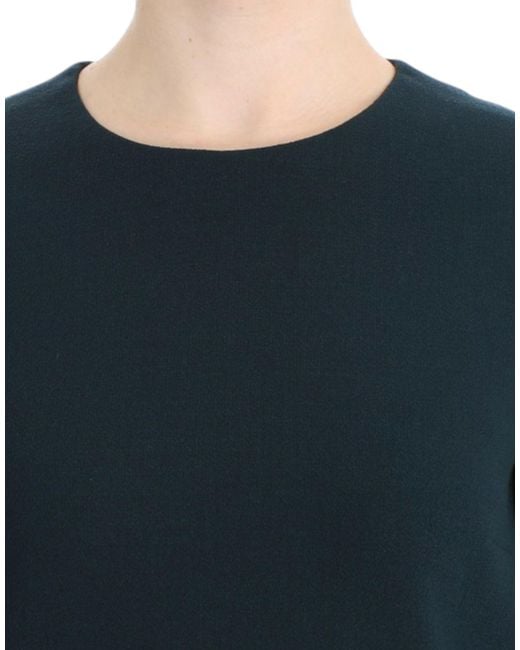 Dolce & Gabbana Dolce Gabbana Green 3/4 Sleeve Wool Blouse