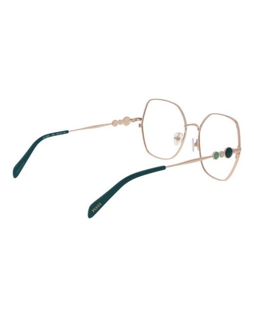 Emilio Pucci Metallic Metal Glasses (Frames)