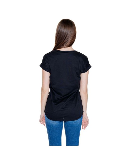 VILA CLOTHES Black Cotton T