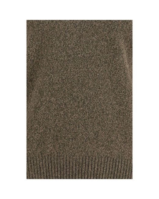 Brooksfield Green Bicolor Wool Oves Aries Sweatshirt for men