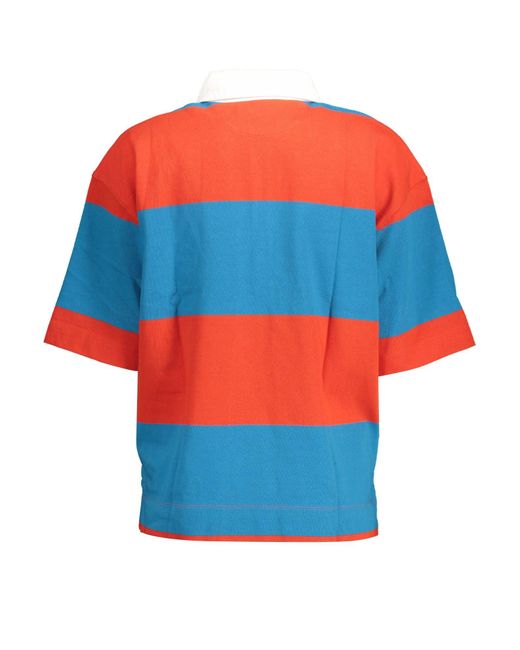 Gant Blue Red Cotton Polo Shirt
