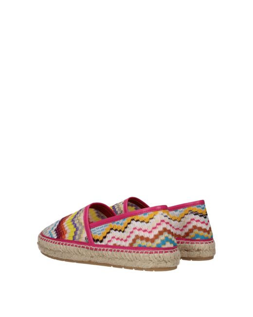 Missoni Pink Multicolor Fabric Espadrille for men
