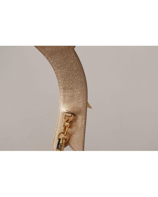 Dolce & Gabbana Black Elegant Leather Shoulder Strap