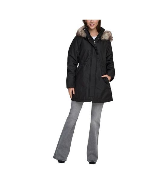 ONLY Black Recycled Polyester Parka