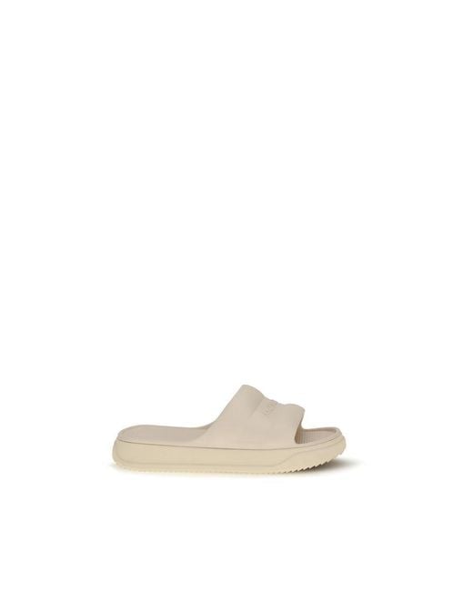 Moncler Natural Beige Rubber Slippers