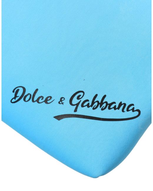 Dolce & Gabbana Elegant Blue Hand Pouch With Strap