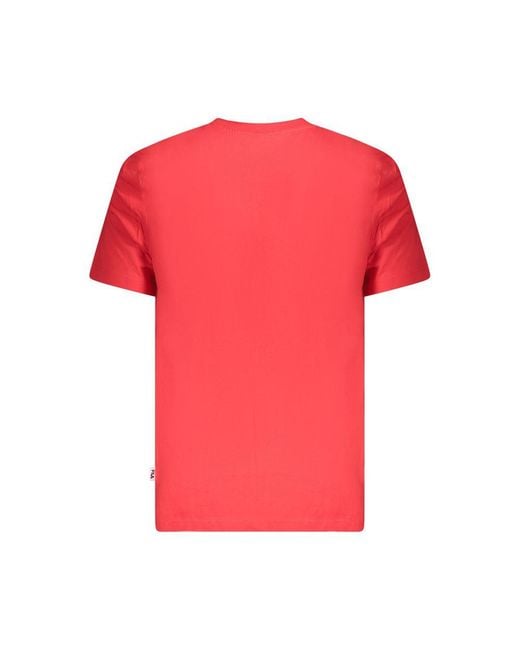 Fila Pink Arch Logo Short Sleeve Tee for men
