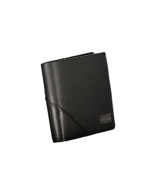 Guess Black Leather Wallet for men