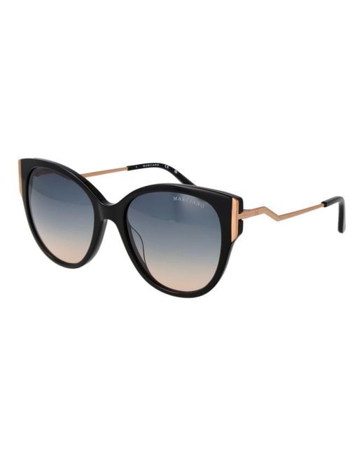 MARCIANO BY GUESS Blue Black Acetate Sunglasses