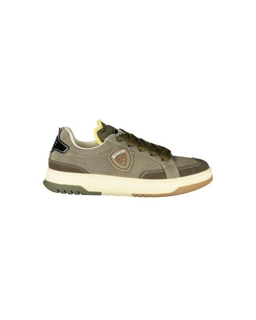 Blauer Green Leather Sneaker for men