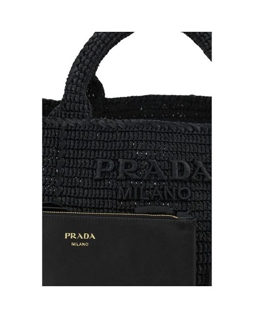 Prada Black Viscose Shoulder Bag
