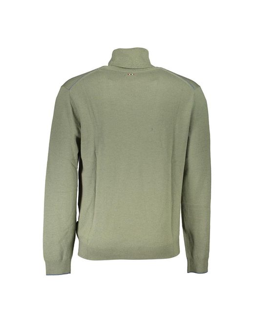 Napapijri Green Wool Sweater for men