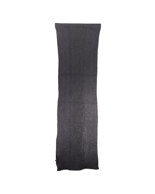 North Sails Black Nero Cotton Mens Scarf for men