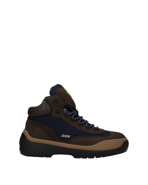 Dior Black Leather Ankle Boots for men