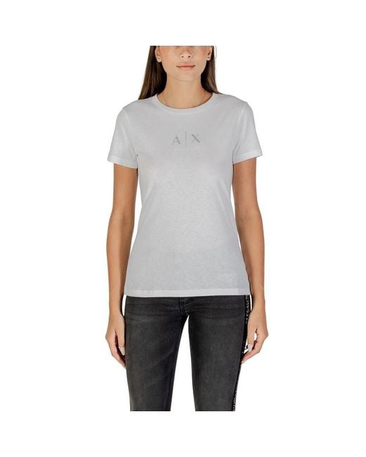 ARMANI EXCHANGE Gray Cotton T-Shirt