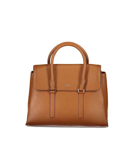 Calvin Klein Brown Polyethylene Handbag