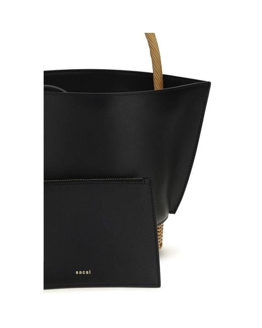 Sacai Black Shoulder Bags