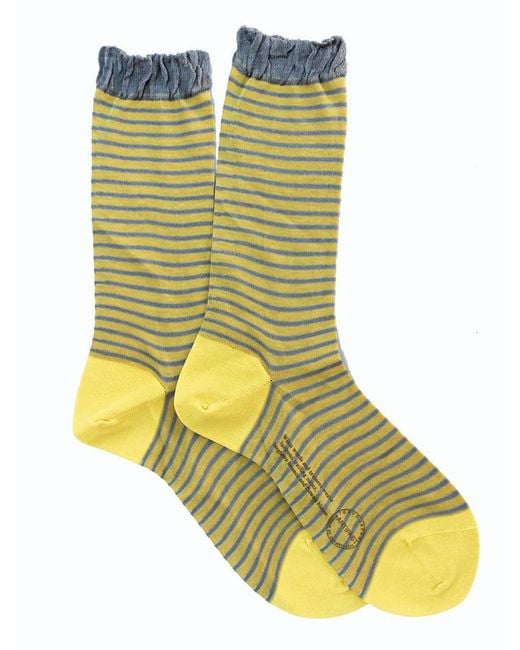 Antipast Green Striped Socks