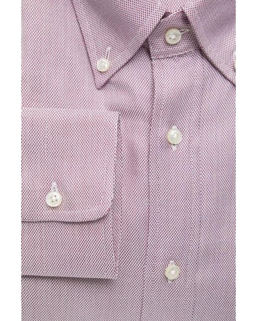 Robert Friedman Pink Cotton Shirt for men