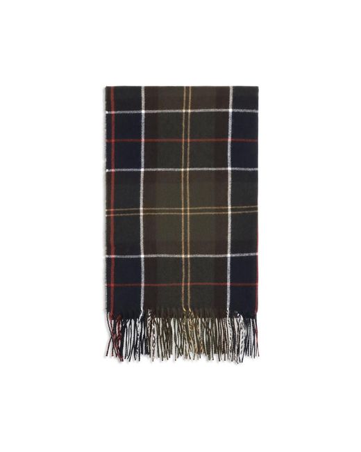 Barbour Black Bicolor Wool Oves Aries Scarf