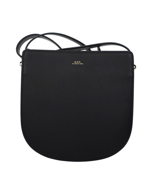 A.P.C. Black Geneva Crossbody Bag For