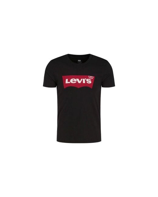 Levi's Black Cotton T for men