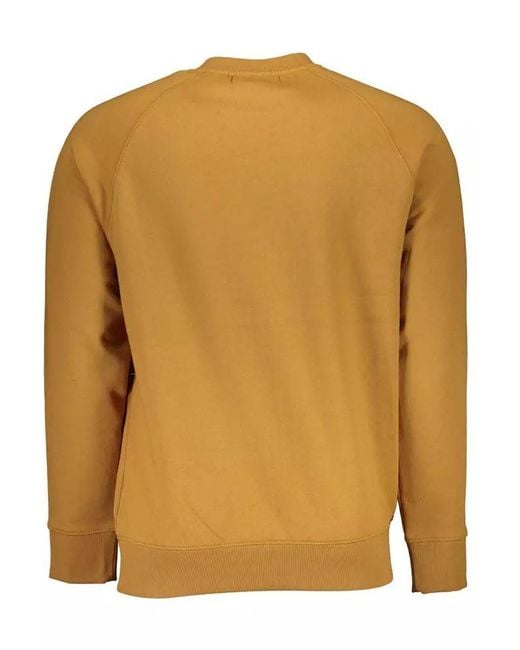 Timberland Orange Cotton Sweater for men