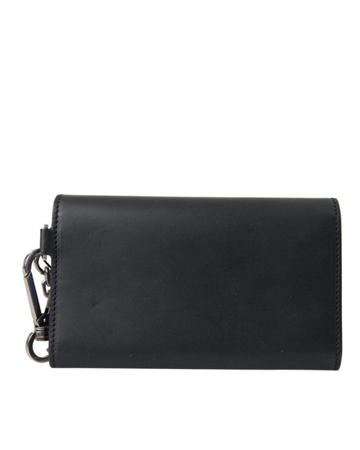 Dolce & Gabbana Black Elegant Leather Shoulder Bag for men