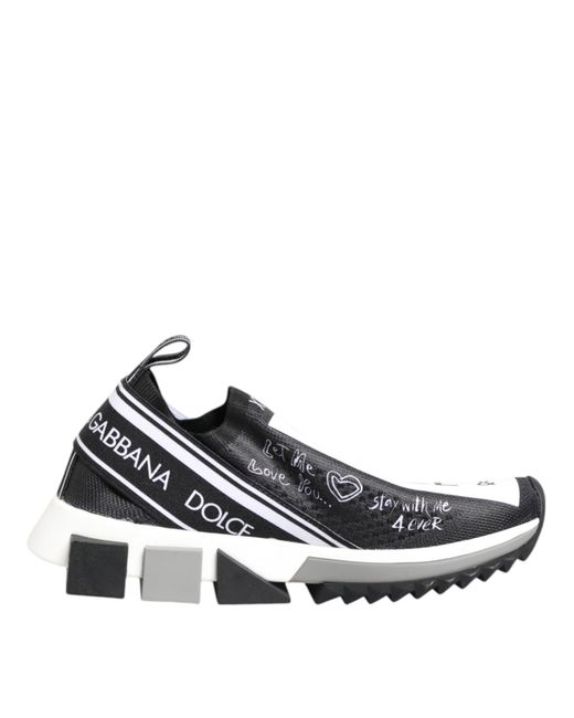 Dolce & Gabbana White Slipon Sneakers