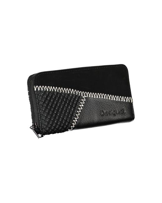 Desigual Black Elegant Polyethylene Wallet With Ample Space
