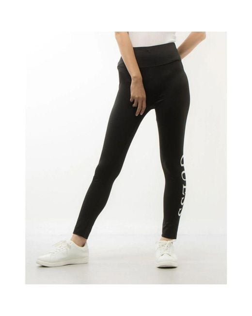 Guess Black Polyester Leggings