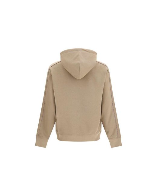 Burberry Natural Bicolor Cotton Sweatshirt for men