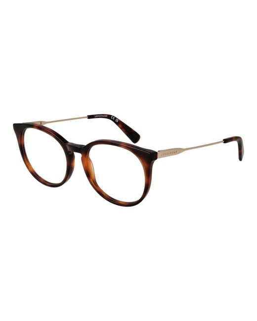 Longchamp Brown Metal Glasses (frames)