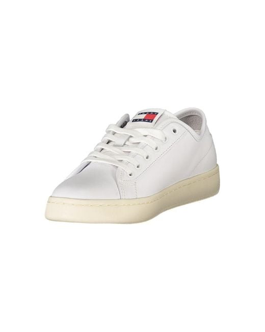Tommy Hilfiger White Leather Sneaker