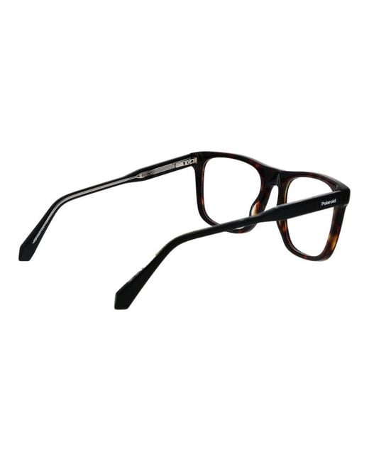 Polaroid Black Fullrim Square Eyeglasses