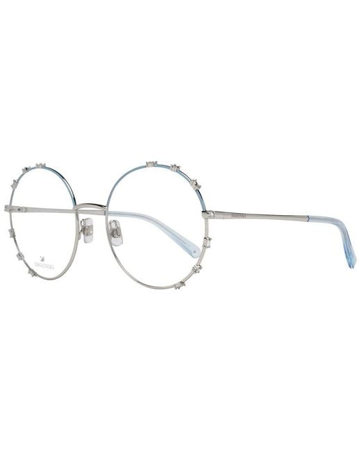 Swarovski Metallic Silver Optical Frames