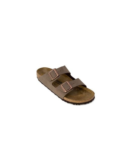 Birkenstock Multicolor Brown Synthetic Flat Sandals for men